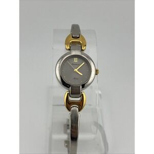 Armitron‎ Now Watch 75/1919 Women 22mm Case Two Tone 6.75" Band- New Battery